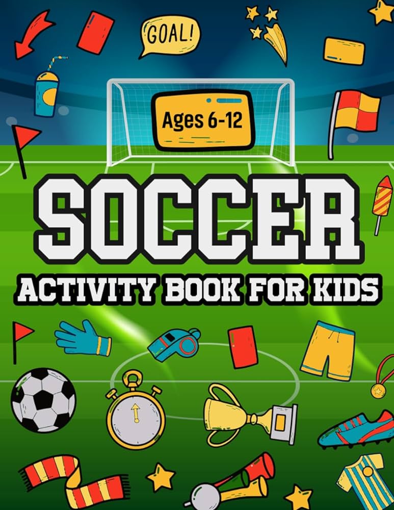 Soccer activity book for kids ag