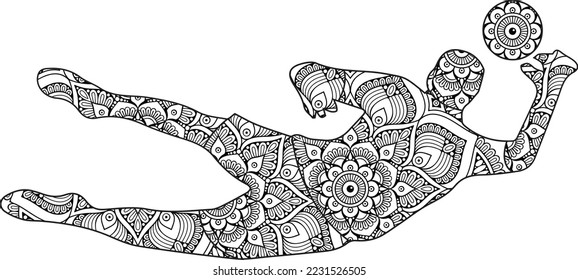 Football colouring pages stock photos