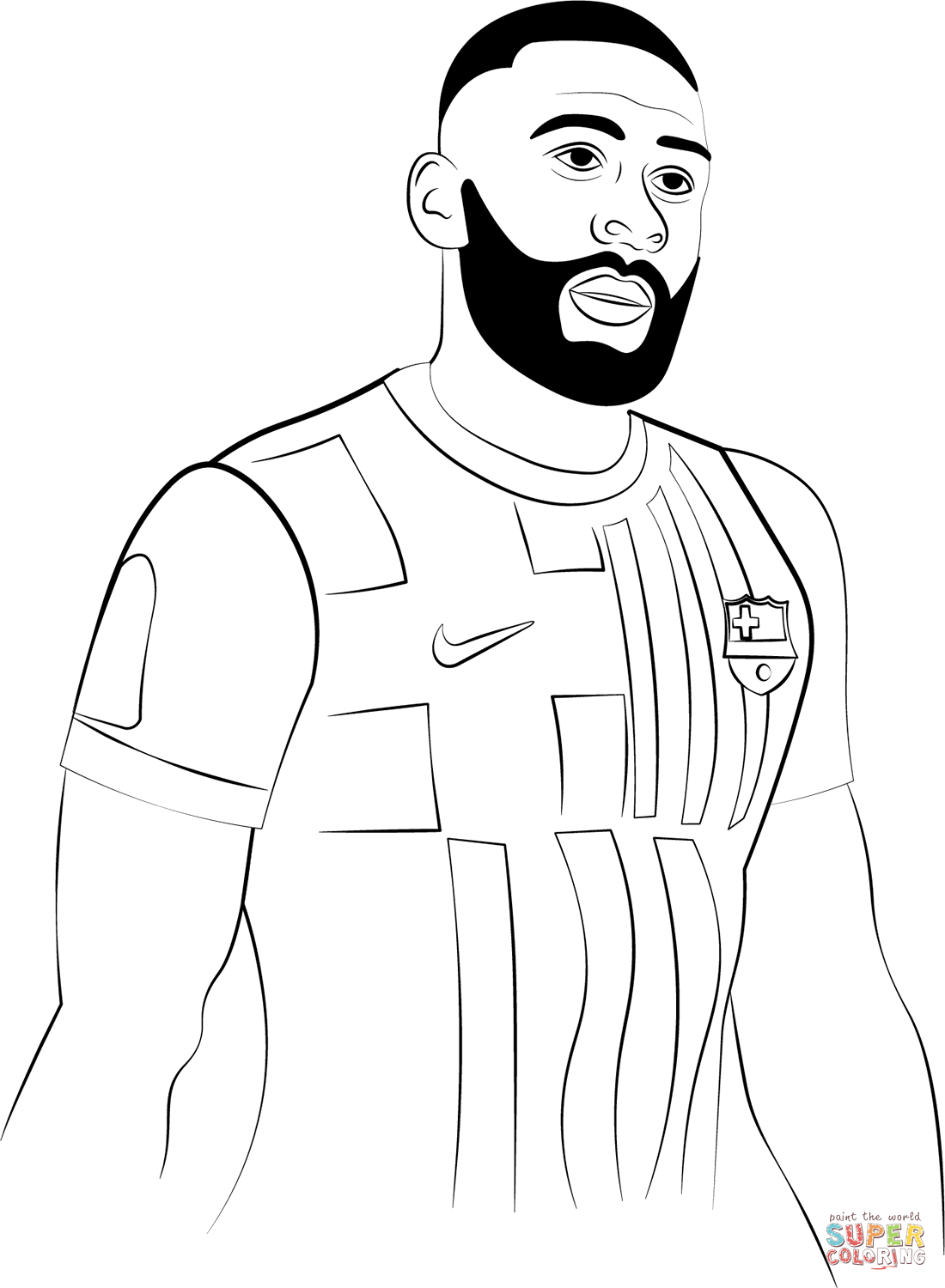 Memphis depay coloring page free printable coloring pages