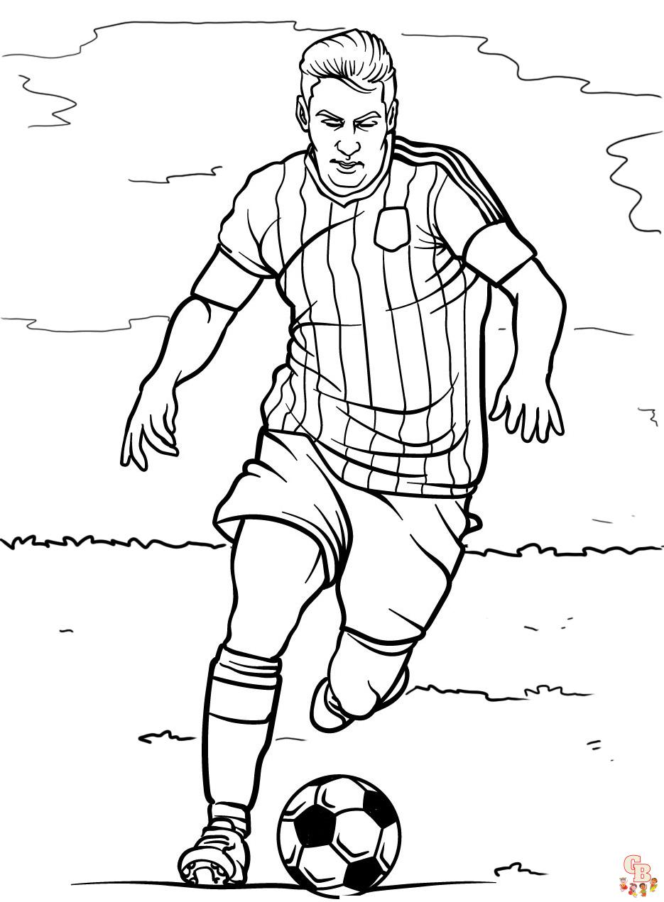 Free football player coloring pages printable and easy for kids