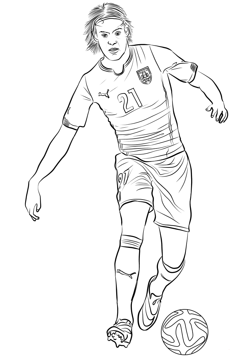 Soccer players coloring pages printable for free download