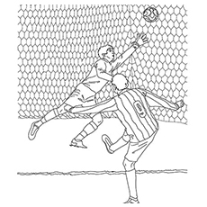 Soccer coloring pages