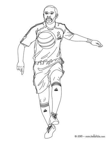 Soccer players coloring pages