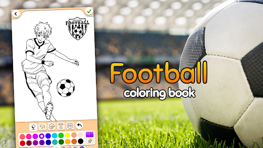 Football coloring book game