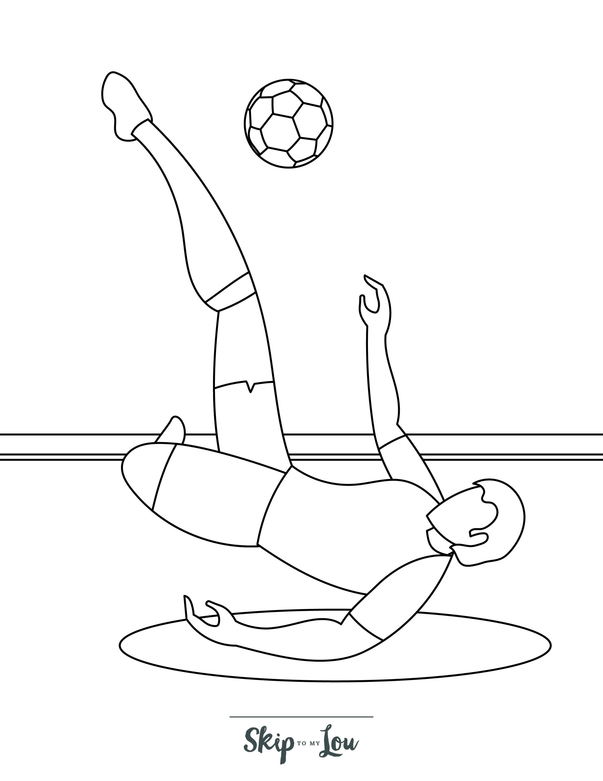 Soccer coloring pages