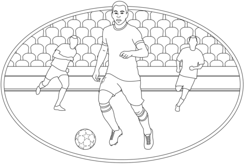 Football soccer coloring page free printable coloring pages