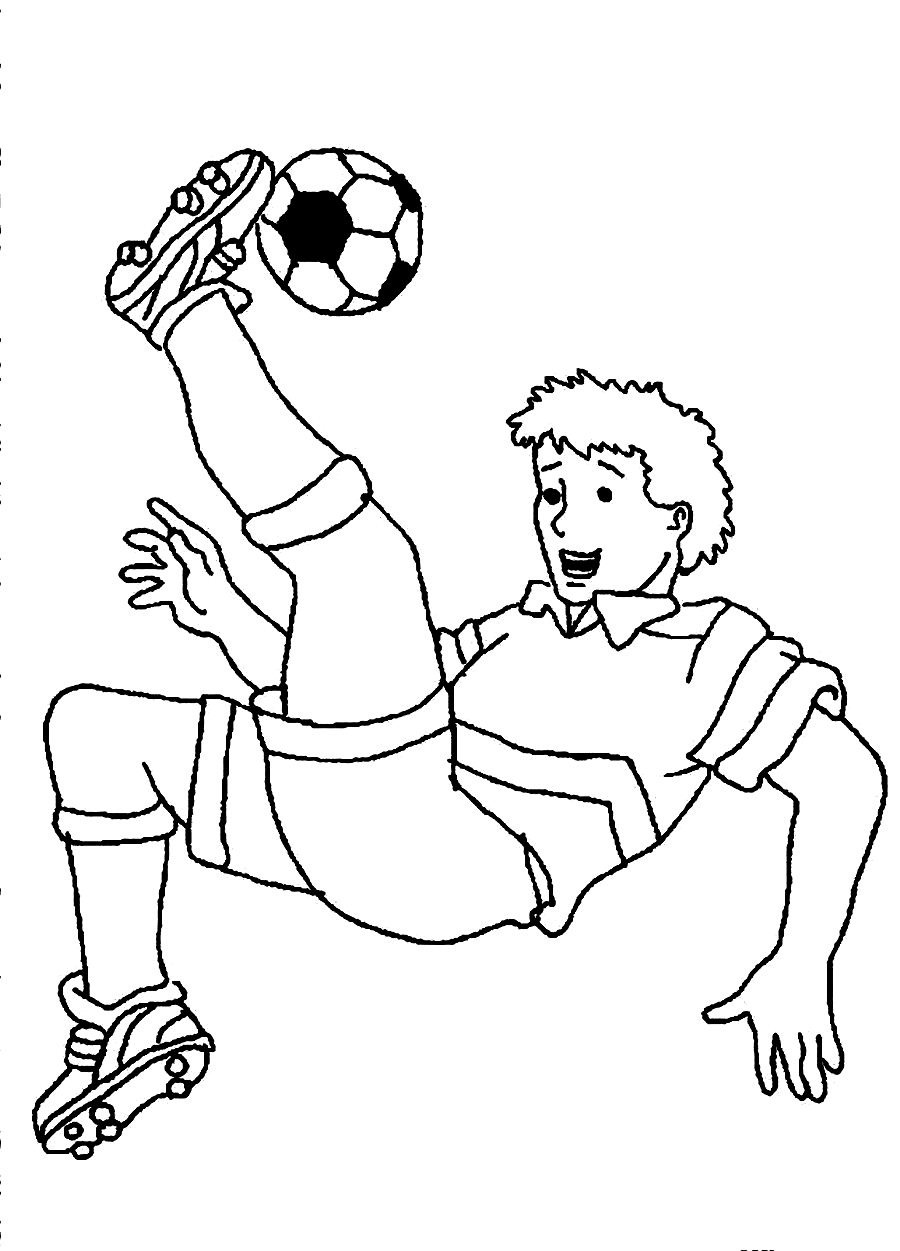 Free printable soccer coloring pages for kids