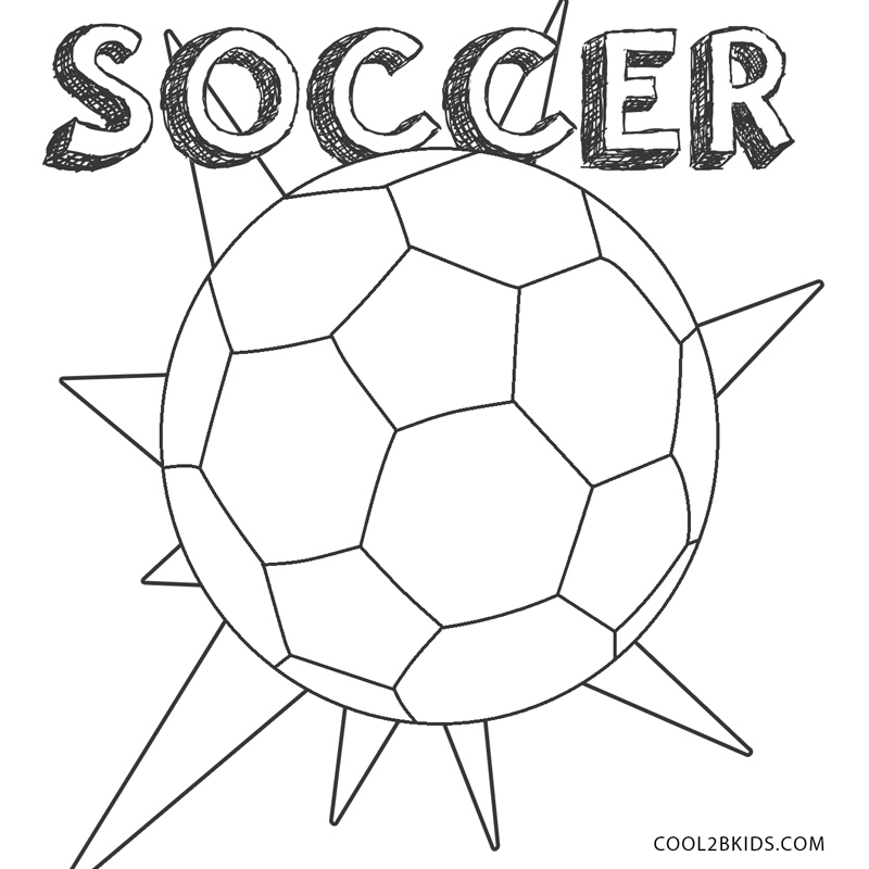 Free printable soccer coloring pages for kids