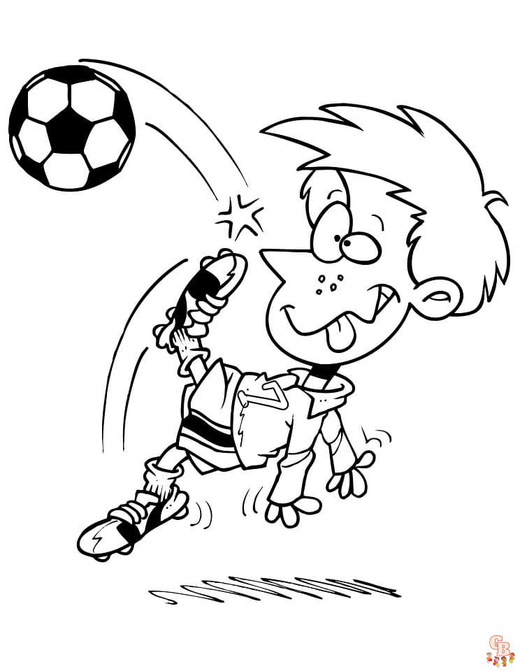 Soccer coloring pages free printable sheets for kids