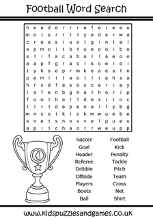 Football word search