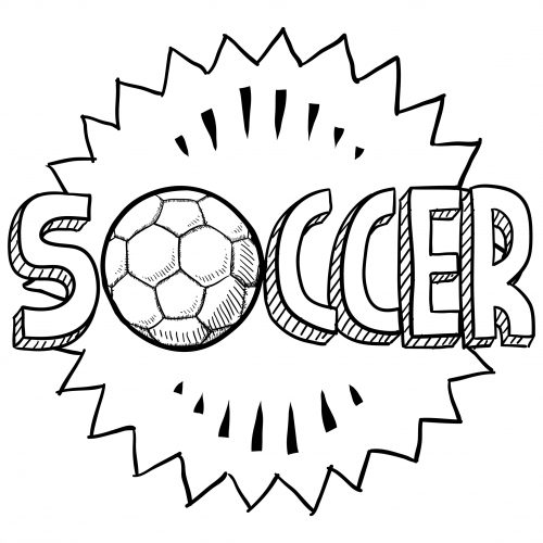 Soccer sports coloring