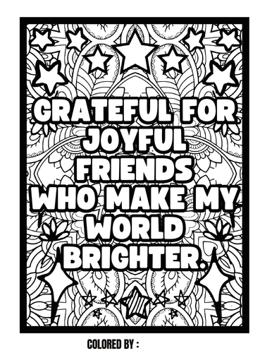 Social emotional christmas thankful phrases coloring pages for kids teaching resources