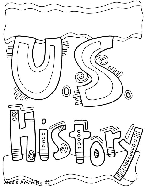 Subject cover pages coloring pages