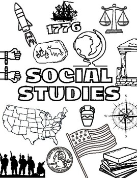 Science social studies title page coloring sheet interactive notebooks