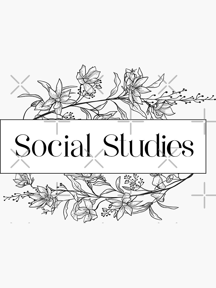 Social studies subject sticker for sale by a