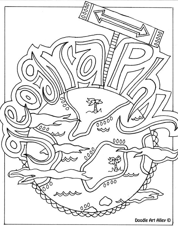 Subject cover pages coloring pages