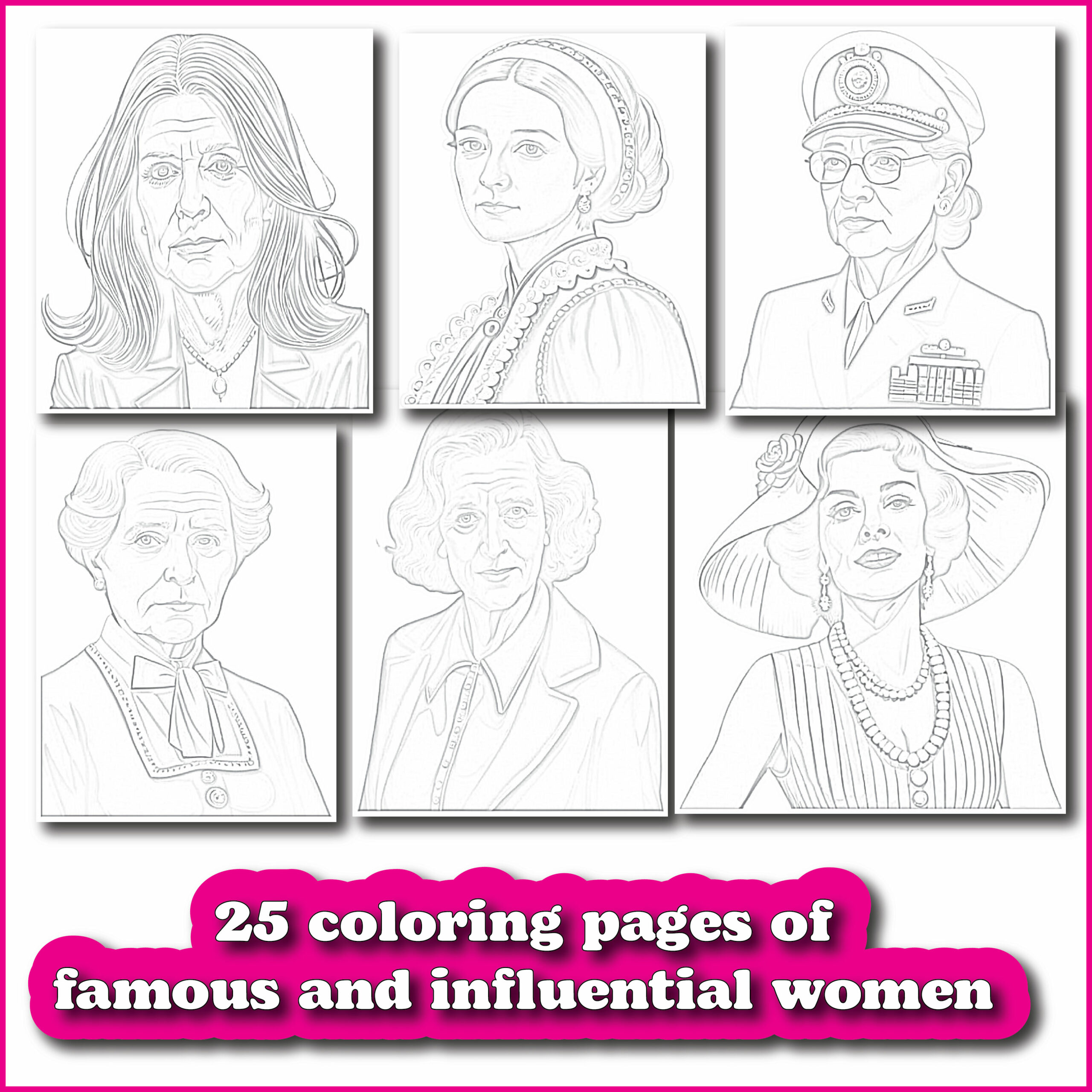 Famous important women in historyfamous women clip artstickers made by teachers