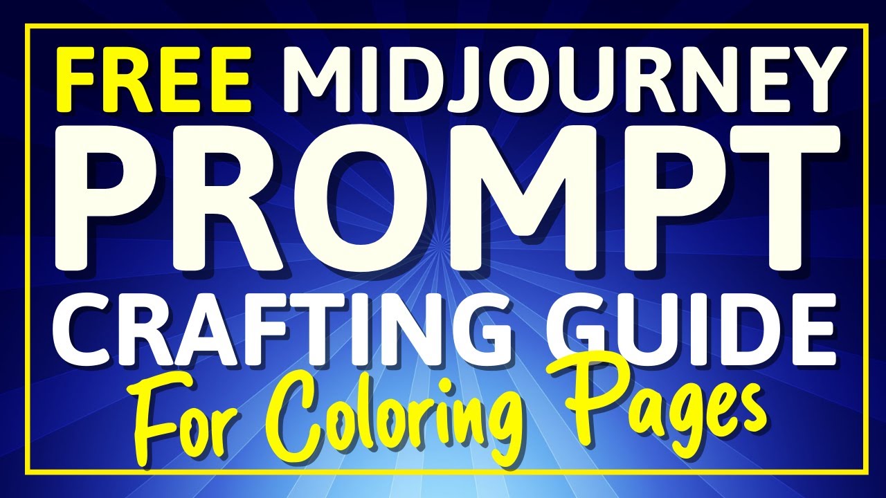 Midjourney ai prompt crafting guide for coloring pages