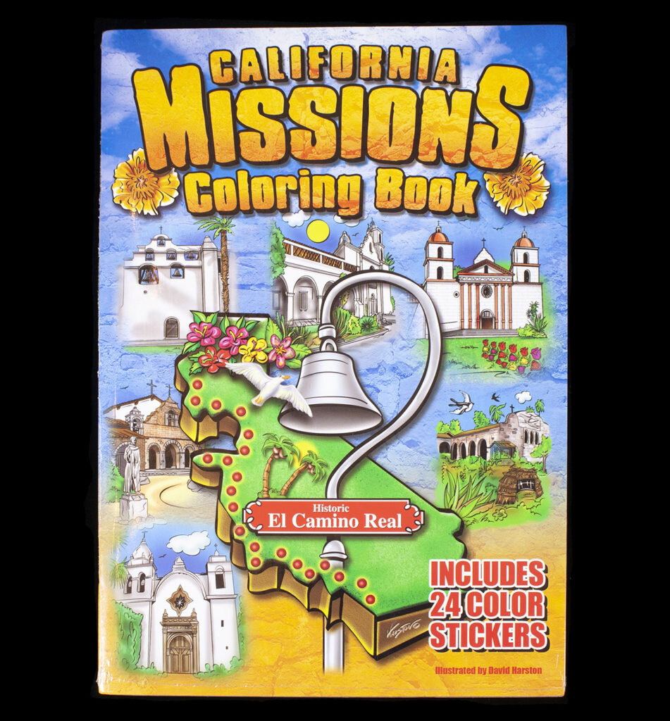 California missions coloring book â old mission santa barbara