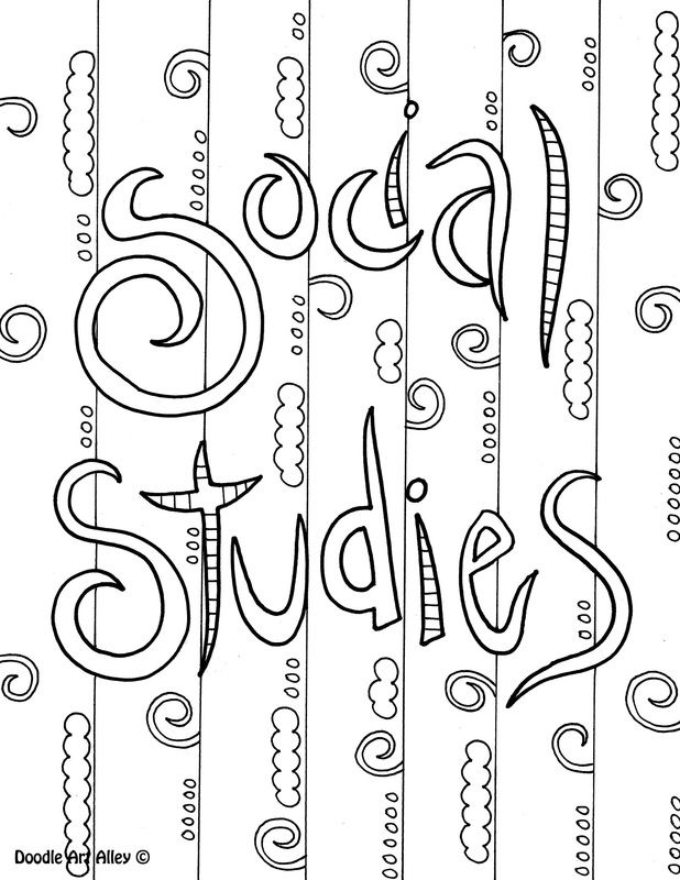 Free subject coloring pages and printables from classroom doodles social studies notebook social studies book social studies