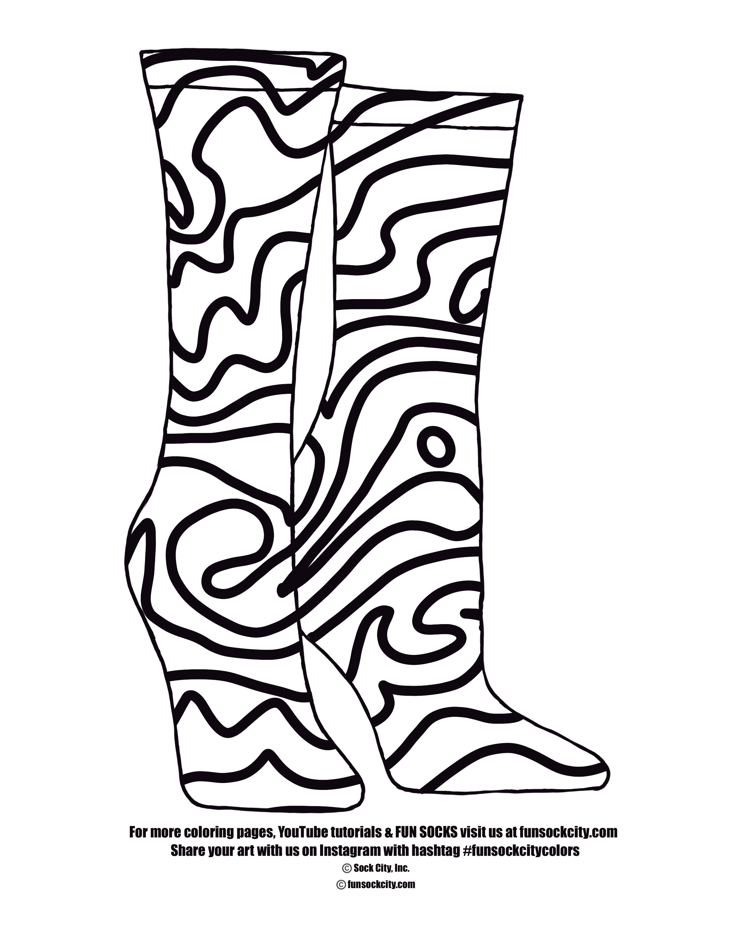 Coloring pages â sock city