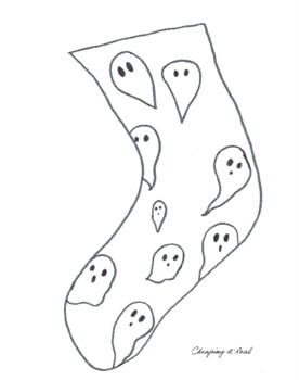 Halloween socks halloween coloring craft halloween sock template