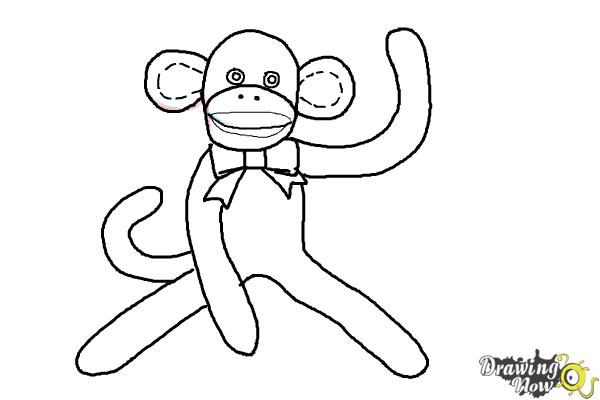 How to draw a sock monkey