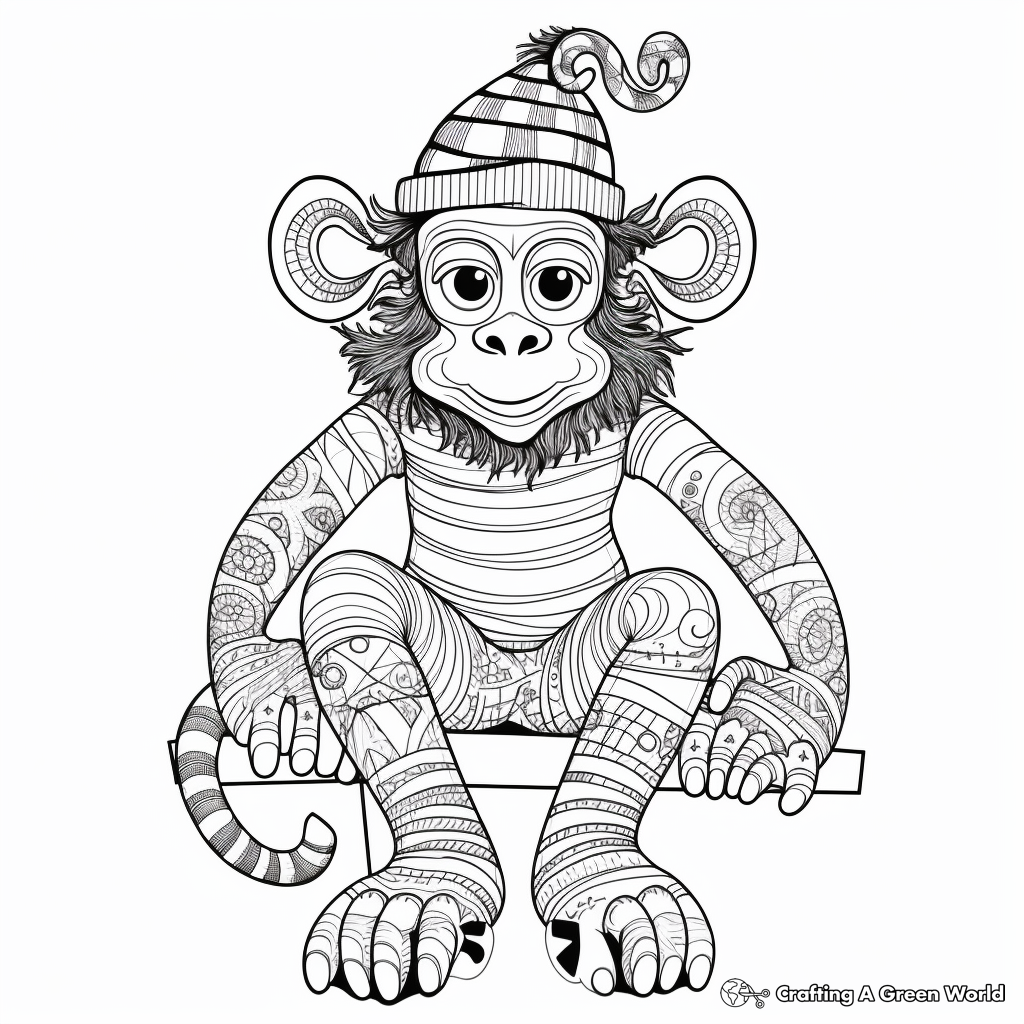 Crazy socks coloring pages