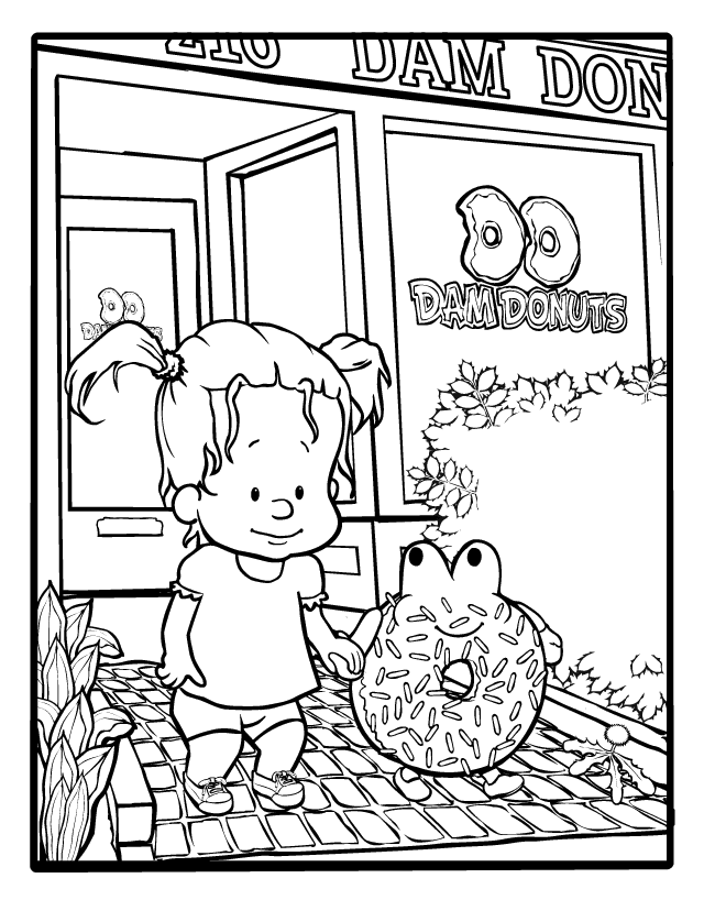 Coloring page â red ass sock monkey