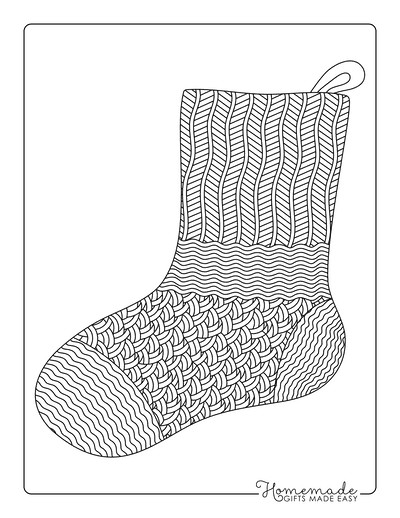Best christmas stocking coloring pages printable stocking templates
