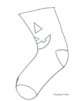 Halloween socks halloween coloring craft halloween sock template