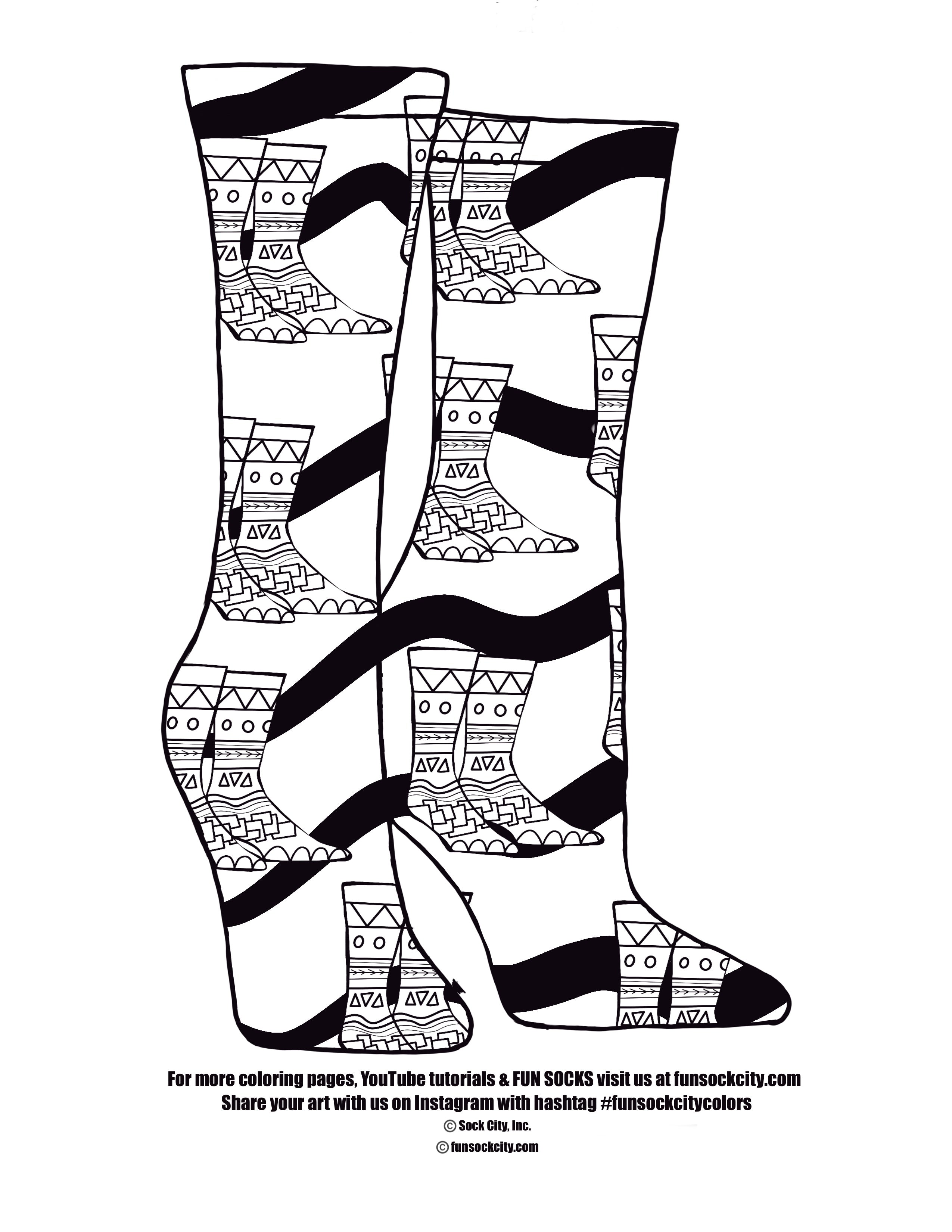 Coloring pages â sock city