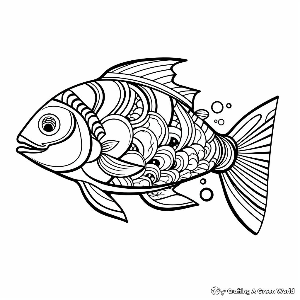 Salmon coloring pages