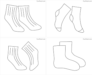 Free printable socks coloring pages for kids â