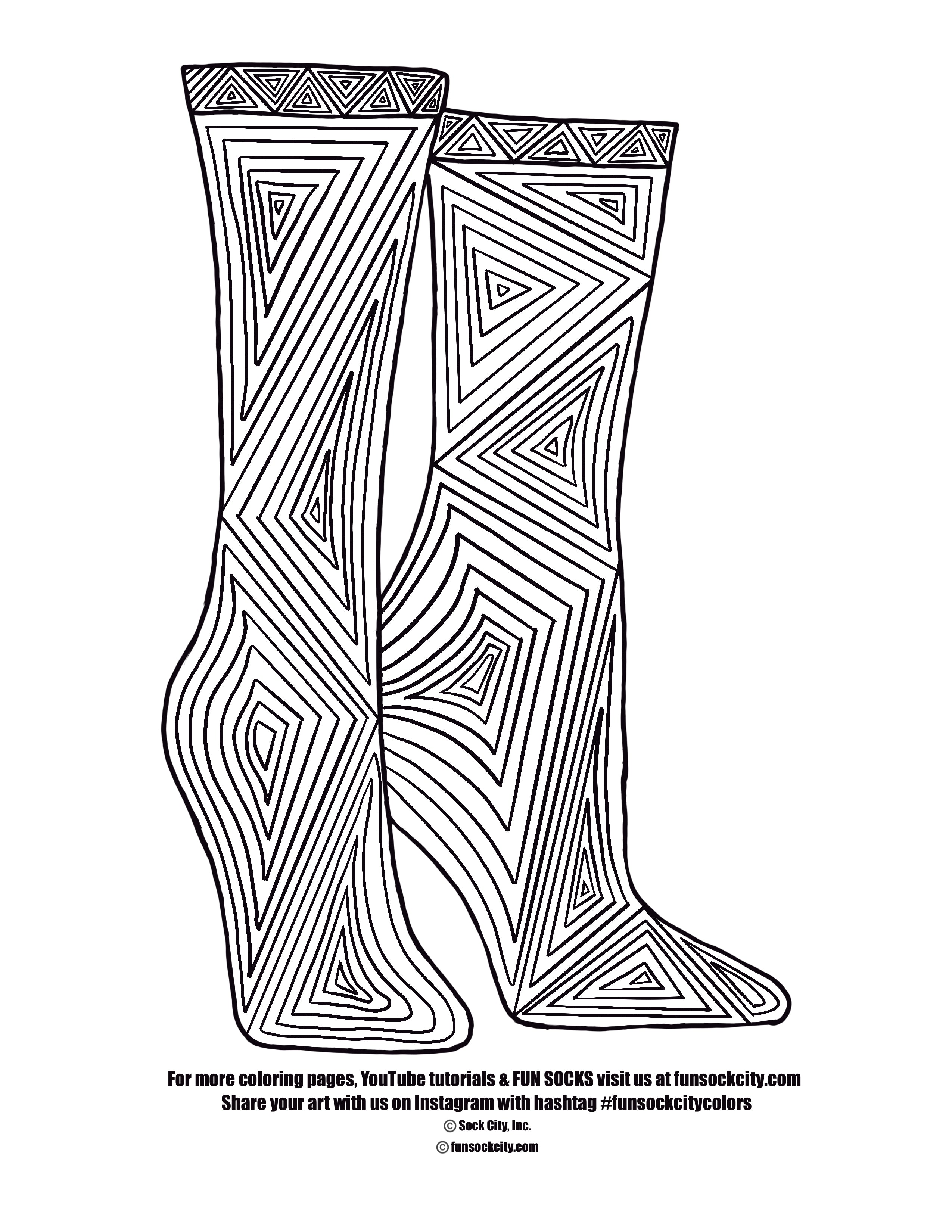 Coloring pages â sock city