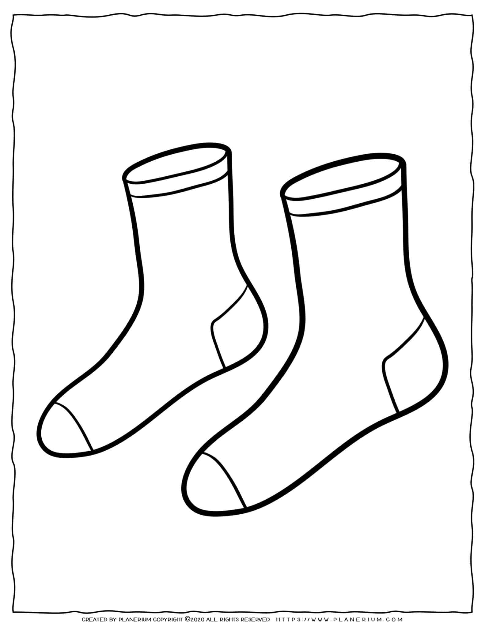 Clothes coloring page