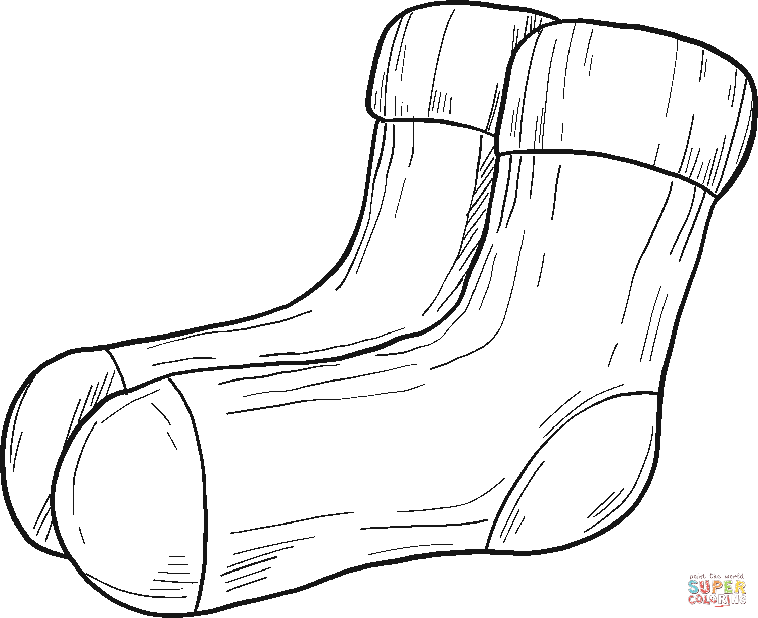 Socks coloring page free printable coloring pages