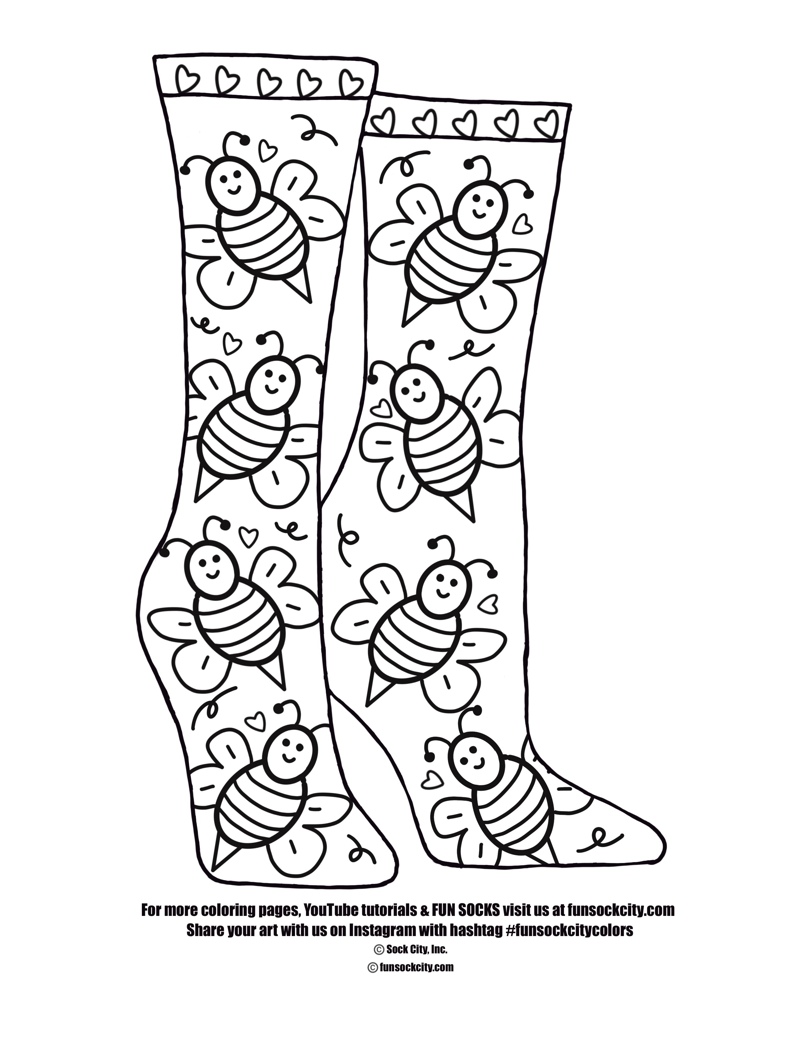 Coloring pages â sock city