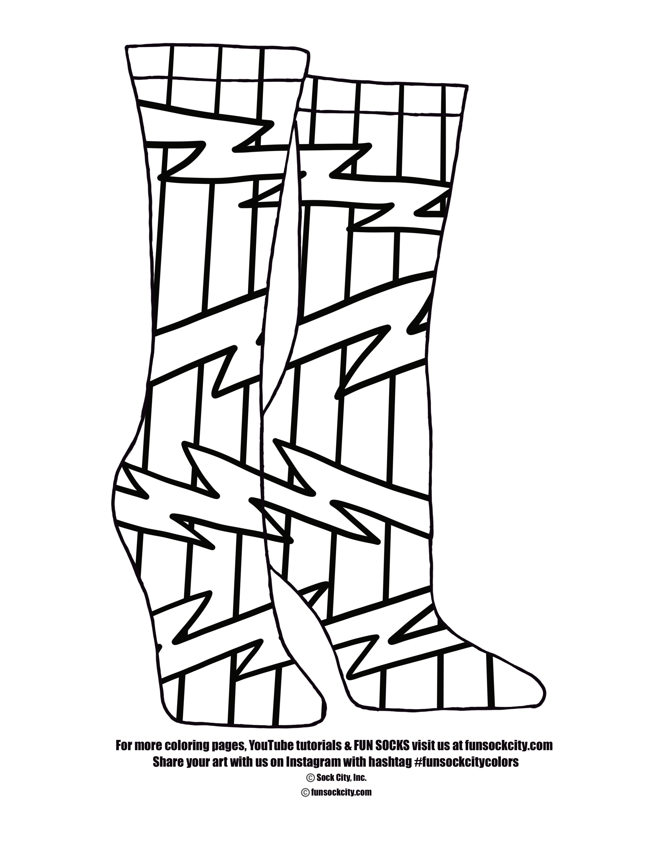 Coloring pages â sock city