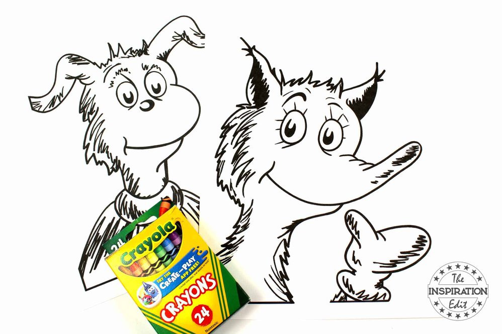 Fox in socks coloring pages