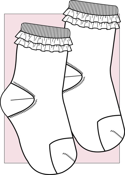 Thousand cute little girl socks royalty