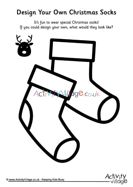 Design your own christmas socks