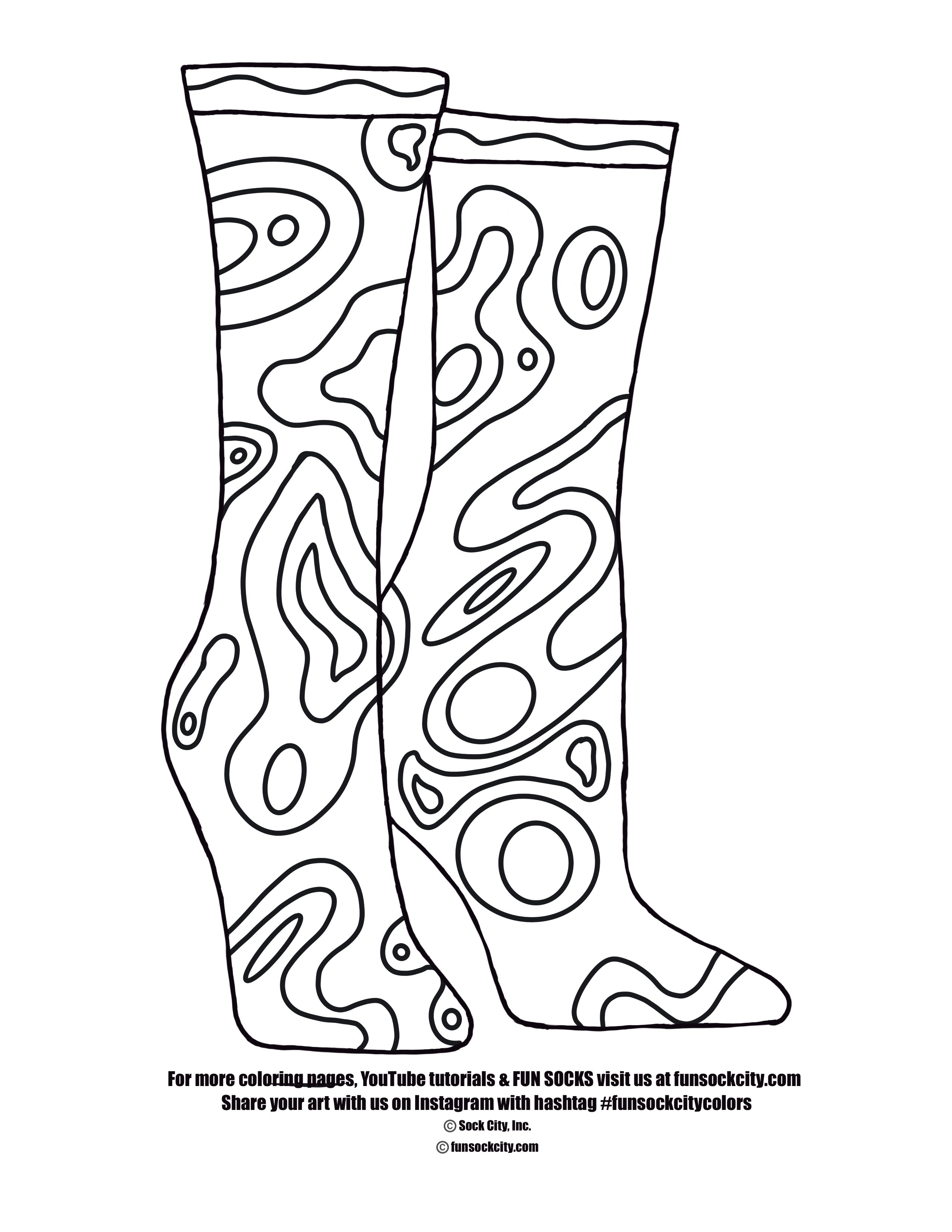 Coloring pages â sock city