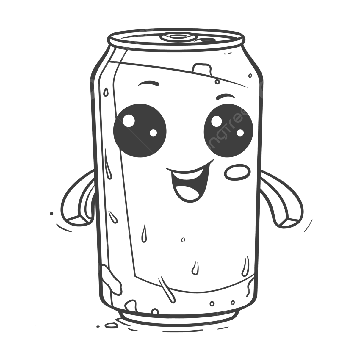 An adorable cartoon beverage can coloring pages outline sketch drawing vector soda can drawing soda can outline soda can sketch png and vector with transparent background for free download