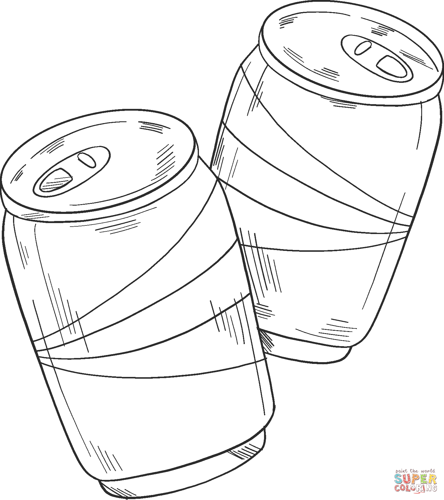 Soda cans coloring page free printable coloring pages