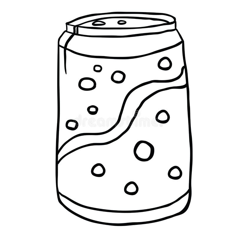 Soda can black stock illustration illustration of soda