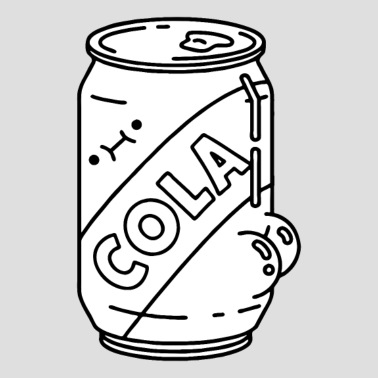 Soda can sticker