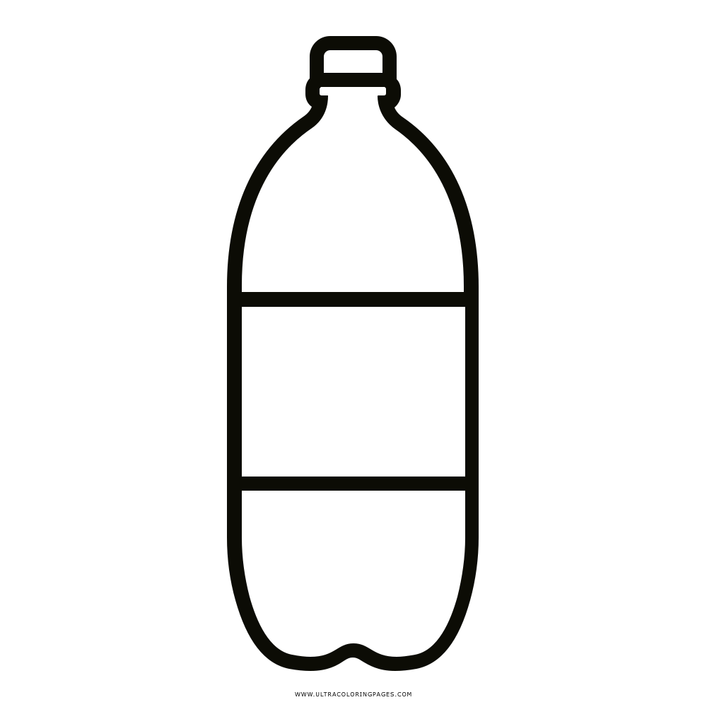 Soda bottle coloring page