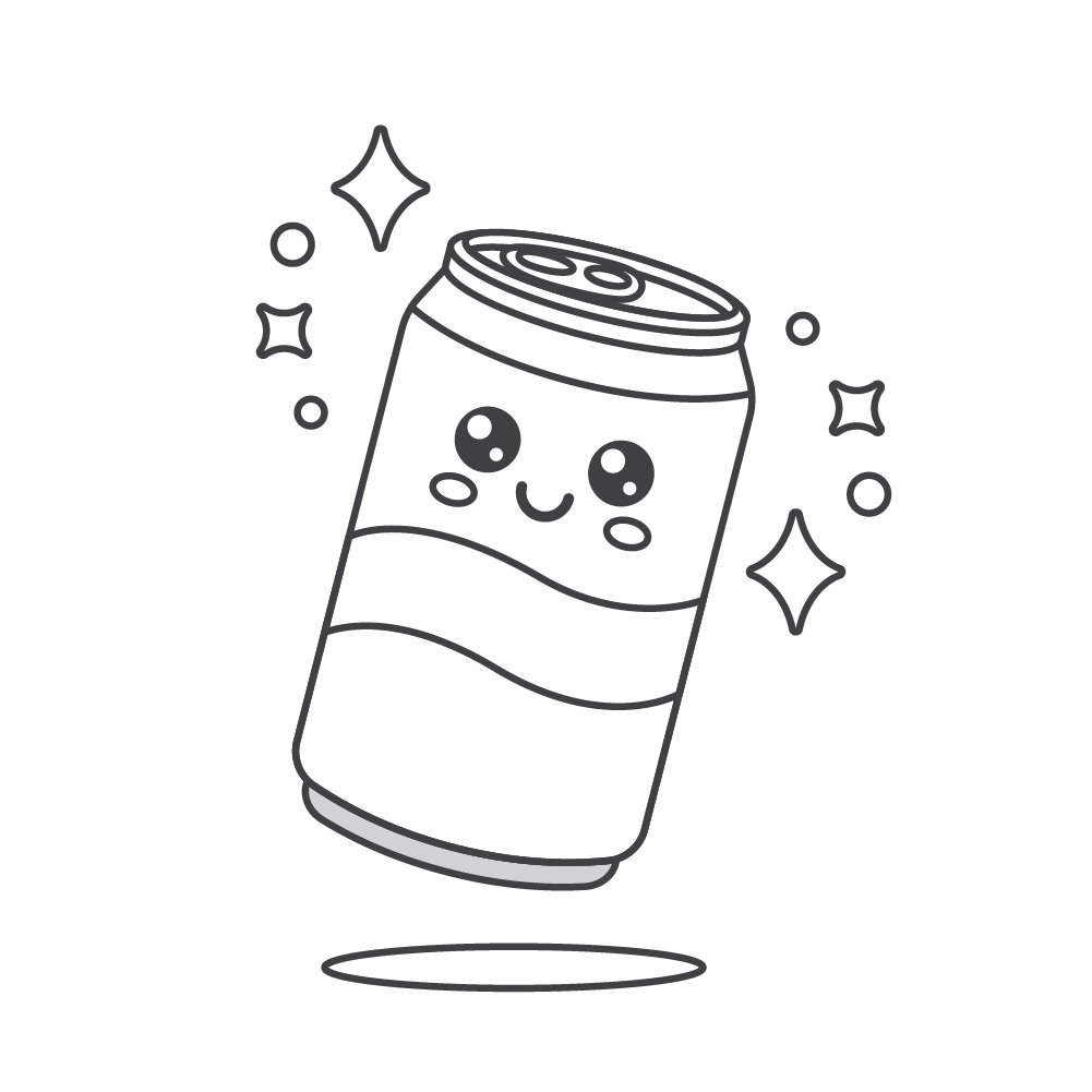 Soda can coloring page royalty free stock svg vector and clip art