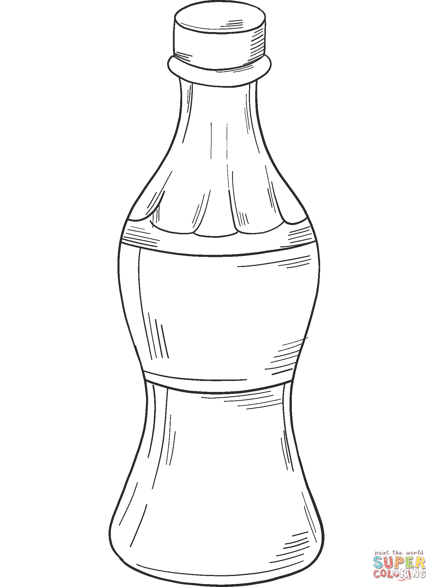 Soda bottle coloring page free printable coloring pages